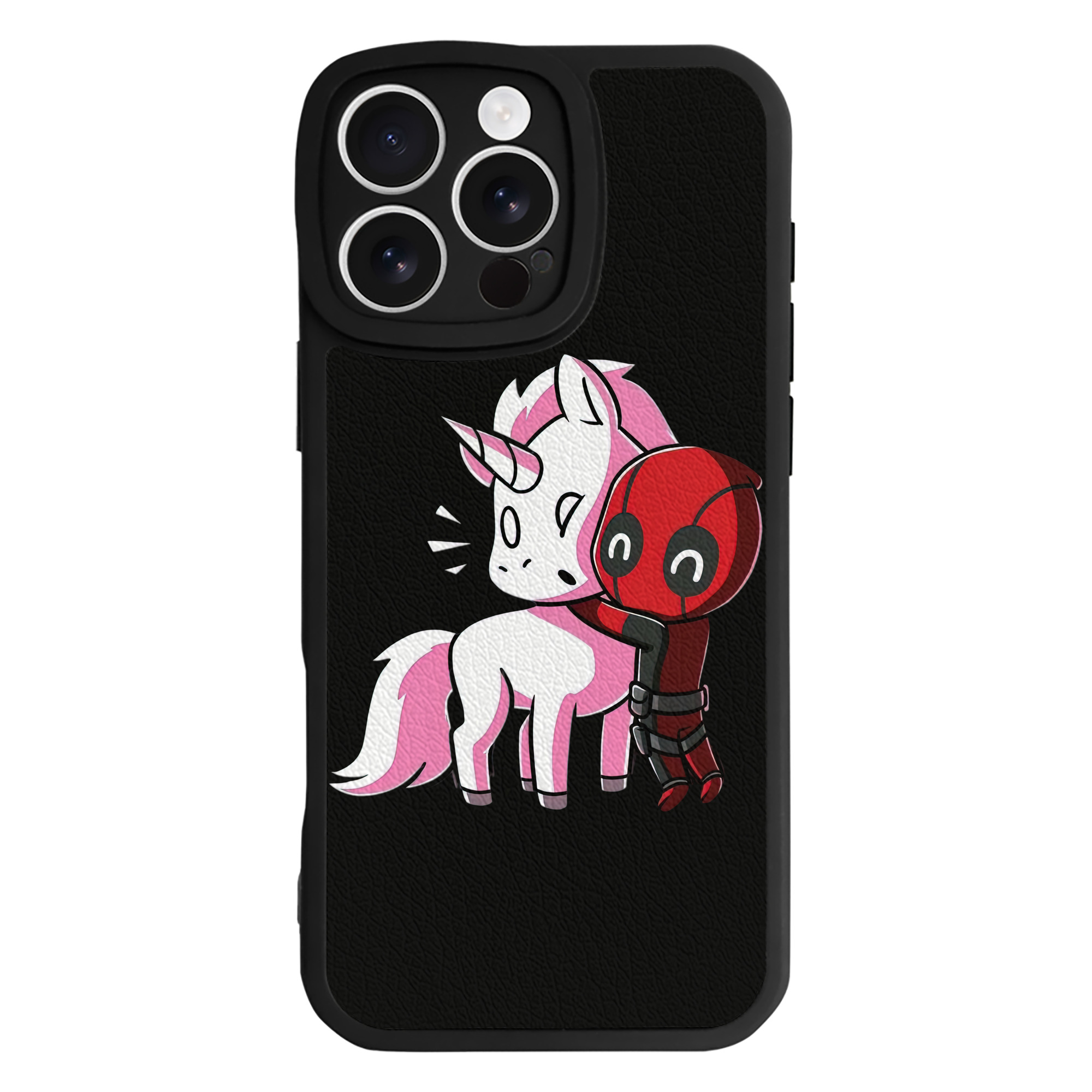 （画像用） Deadpool デッドプール 【iPhone 16シリーズ対応】シリコンスマホケース（レザー調） 材質：シリコン